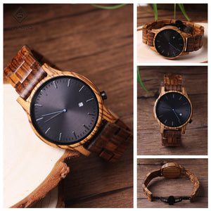 Natural bamboo wooden watch